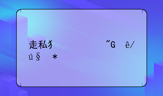 走私犯罪刑事辩护