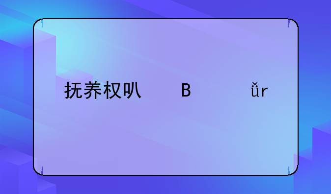 抚养权可否共有